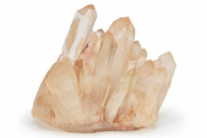 Tangerine Quartz Crystal Cluster - Madagascar #231348